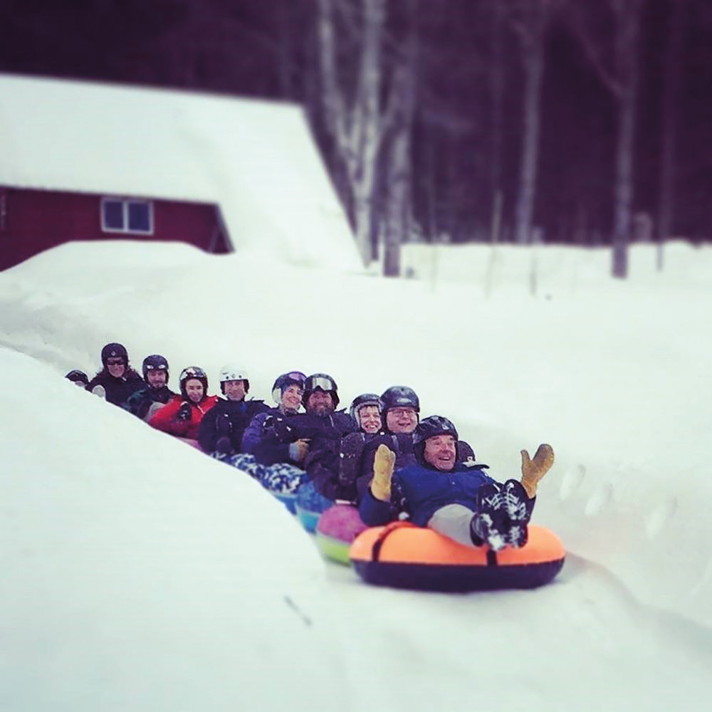 Gunnar Baldwin tubing hill